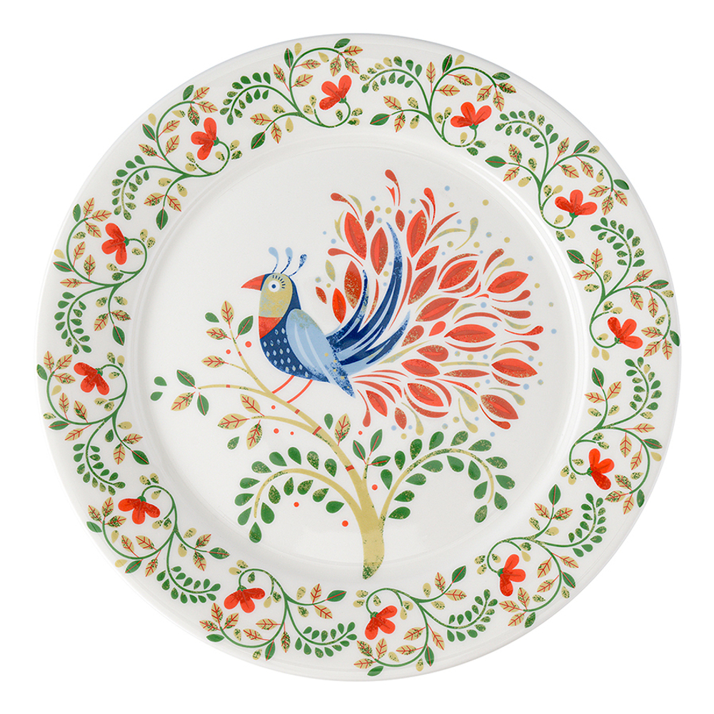 Набор тарелок fantail bird из коллекции birds of paradise в подарочной упаковке, D28 см, 2 шт.