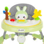 BAMBOLA Ходунки Зайчик (круглые) (6 силик.кол,игр.,муз) (69*69*55) Soft Green/Зеленый