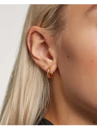 Серьги Mini Cloud серебро 925 пробы покрытое золотом