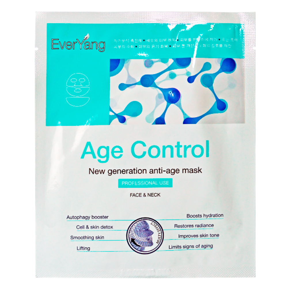 EverYang ОМОЛАЖИВАЮЩАЯ МАСКА-ЭКЗОПРОТЕКТОР ДЛЯ ЛИЦА И ШЕИ Age Control 1 шт