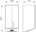 Сушилка сенсорная 800 W нерж. сталь FUGA EVO 01831.B глянцевый
