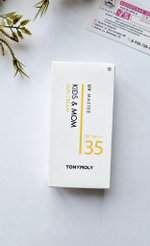 Tony Moly / Солнцезащитный крем для детей и взрослых UV Master Kids  Mom Sun Cream SPF 35 PA+++, 45 мл.