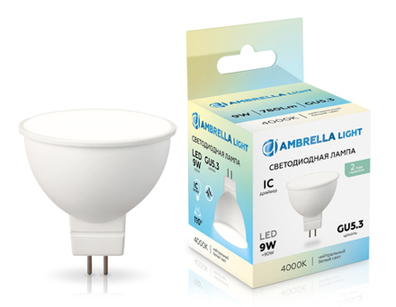 Ambrella Светодиодная лампа MR16 9W 4000K Лампы светодиодные MR16 160904