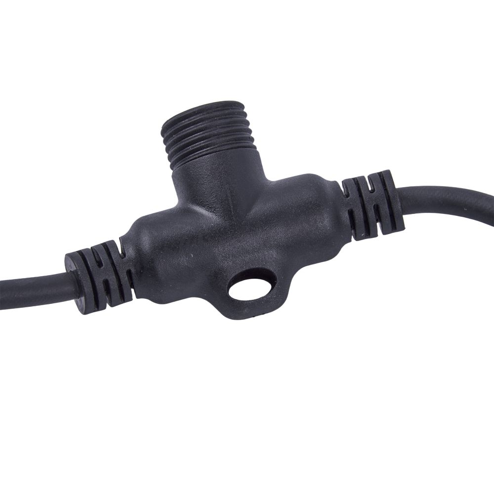 UCX-F90 T10-2M-BK Провод-шина для гирлянд серии F90PRO. 2м. 10 Т-коннекторов. шаг 20см. Статика-мерцание. IP67. Черный. TM Uniel