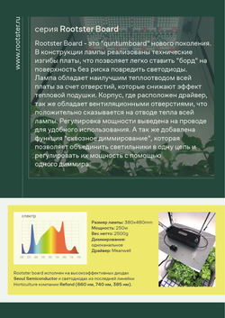 LED лампа Rootster (ex. Big Cock Design) Quantum Board Rootster 250W