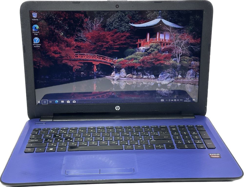 15.6" Уценённый ноутбук  HP 15-af028ur (1366x768, AMD A6-6310, RAM 4ГБ, SSD 128ГБ, AMD Radeon R5 M330, Win 10 Pro)