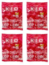 Конфеты леденцовые Oishi KEO со вкусом личи 85 г x 4 шт