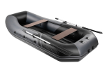 YACHTMAN-280 МНД НАДУВНОЕ ДНО (Яхтман) серый-черный (лодка ПВХ с усилением)