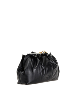 MINI CHAIN CLUTCH BAG FRAIMED - black