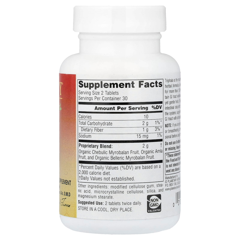 Planetary Herbals, Ayurvedics, трифала, 60 таблеток