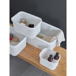 Набор из 4-х корзин для хранения Sustainable collection, молочный