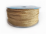Шнур декоративный синтетический с люрексом  2,5мм золото светлое