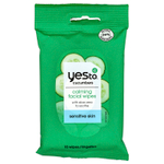 Yes To, Успокаивающие салфетки для лица, для чувствительной кожи, огурцы, 10 салфеток
