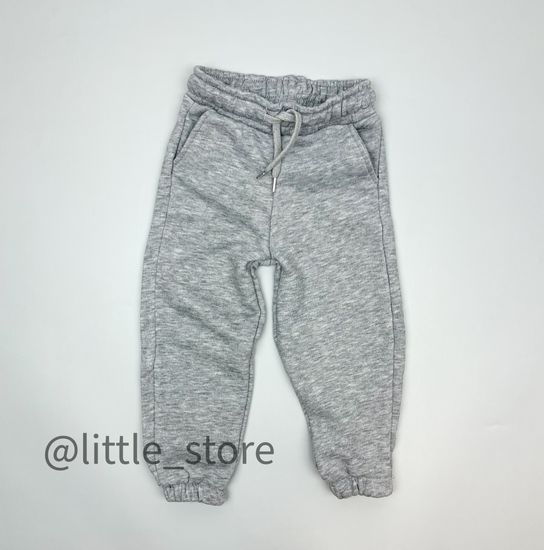 Штаны из футера, Серый меланж