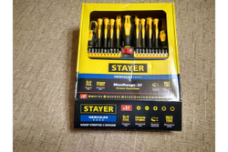 набор отверток с насадками в пластмассовом боксе STAYER Hercules-Pro-37, 37 предметов 25312-H37