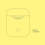 Правый наушник для AirPods 2, модель A2032, Белый