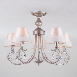 Люстра на штанге Eurosvet 60069/5 серебро