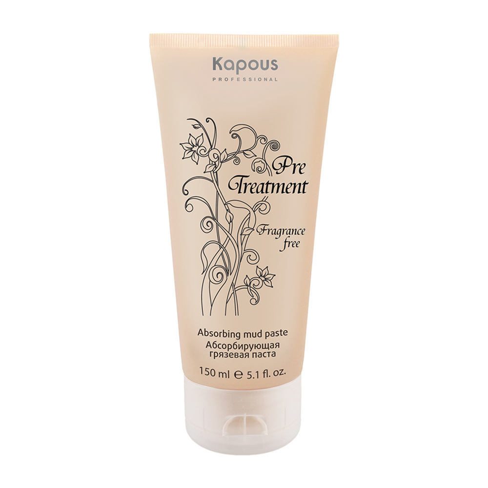 Абсорбирующая грязевая паста для жирной кожи головы Pre Treatment Kapous Professional 150 мл
