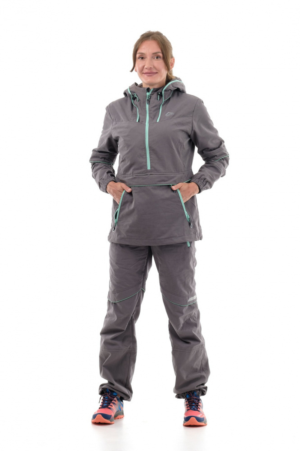 Костюм противоэнцефалитный «Элит Барьер» женский (цвет. св.серый / мята)
