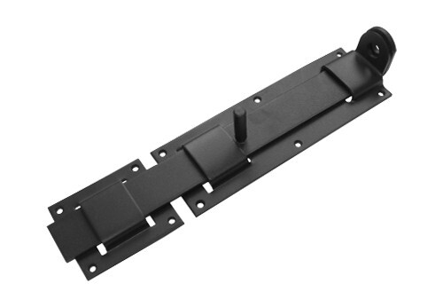 Засов с проушиной Домарт плоский ЗПП-350 черный / 9681