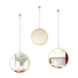 Зеркала декоративные Umbra Dima круглые латунь