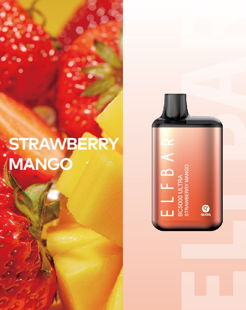 Elf Bar BC5000 ULTRA - Strawberry Mango (5% nic)