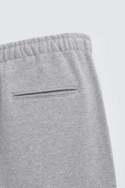 ZARA ДЖОГГЕРЫ REGULAR FIT ИЗ ПЛОТНОЙ ТКАНИ ORIGINS, СЕРЫЙ
