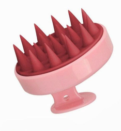 Скраббер Массажер для кожи головы и распределения шампуня с силиконовыми зубчиками