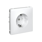 ARTGALLERY РОЗЕТКА с заземлением со шторками, 16А, механизм, быстрозажим. клем., БЕЛЫЙ