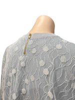 Футболка овер с кружевом