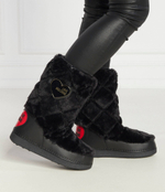 Утепленное угги Love Moschino - черный(JA24172G0HJW0)
