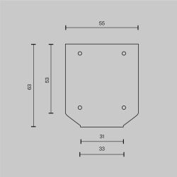 Заглушка торцевая к профилю, 2шт Maytoni Exility TRA034MPEC-21S(N)