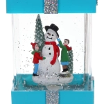 Сувенир с подсветкой «Волшебство» 10*10*18 см, голубой (питание от USB и батареек)