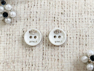 Пуговицы блузочные, d 1 см, 2 прокола