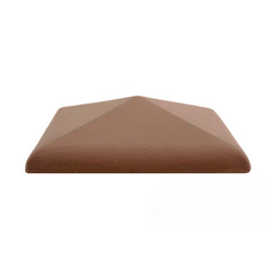 Колпак для забора С38 (380х380 мм) коричневый