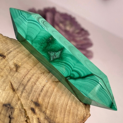 39601 Малахит Кристалл Двухконечный 87мм