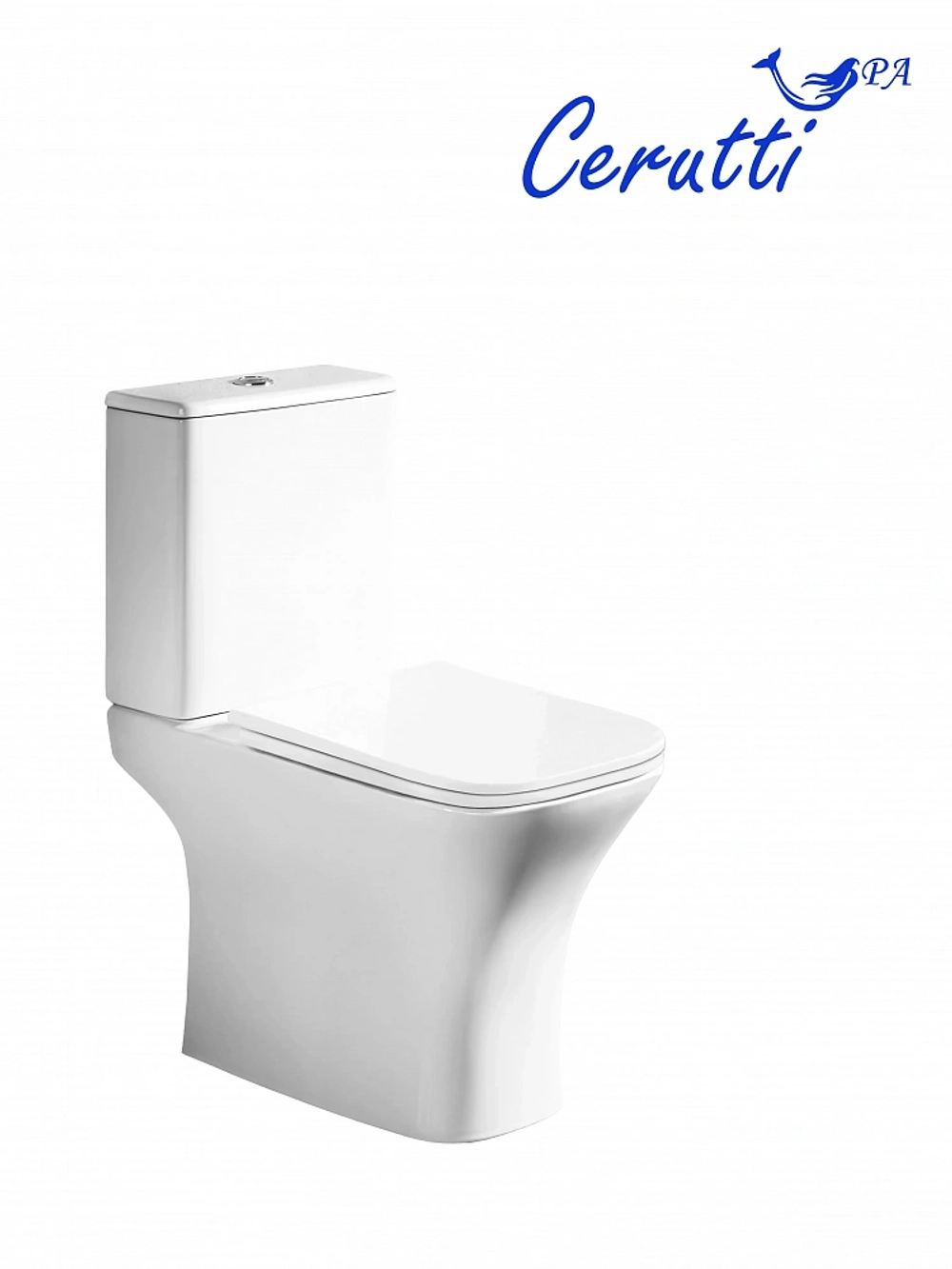 Унитаз напольный Ceruttispa ВЕТТОРЕ (VETTORE) CT7192 безободковый (650x340x770)