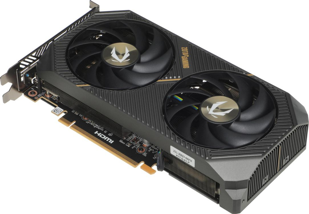 Видеокарта Zotac NVIDIA  GeForce RTX 5060TI RTX 5060TI 8GB AMP 8ГБ AMP, GDDR7, Ret [zt-b50610f-10m]