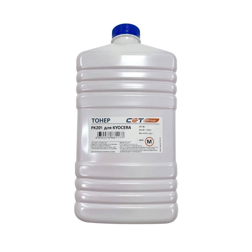 Тонер PK201 для KYOCERA ECOSYS P6030cdn/M6026cdn (CET) Magenta, 500г/бут, (унив.), OSP0201M-500 Тонер PK201 для KYOCERA ECOSYS P6030cdn/M6026cdn (CET) Magenta, 500г/бут, (унив.), OSP0201M-500