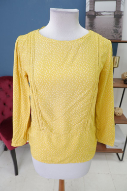 Блузка H&M желтая 40 размер
