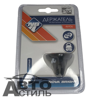 Подставка под телефон\смартфон магнитный  NOVA Bright 46906 на дефлектор треуголн