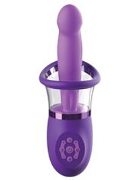 Фиолетовая помпа-вибратор Ultimate Pleasure Pro Plus