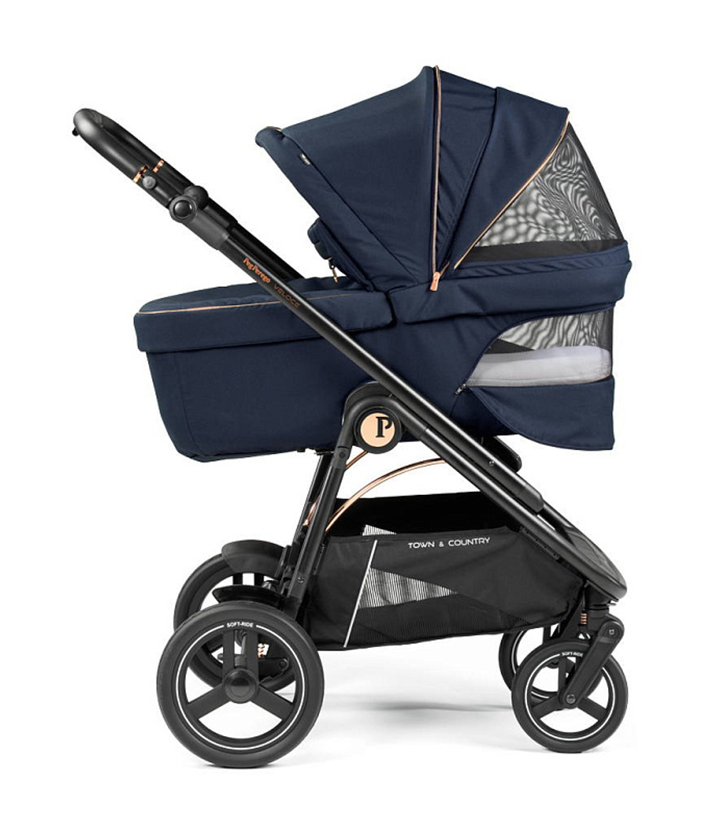 Коляска 3 в 1 Peg Perego Veloce TC Lounge Blue Shine
