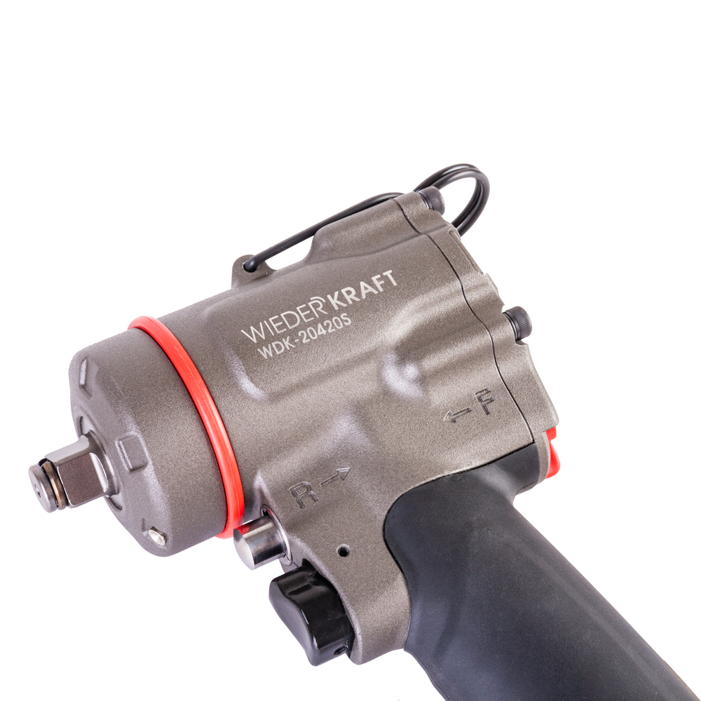 WDK-20420S, Гайковерт пневматический ударный, привод 1/2", 1200 Нм