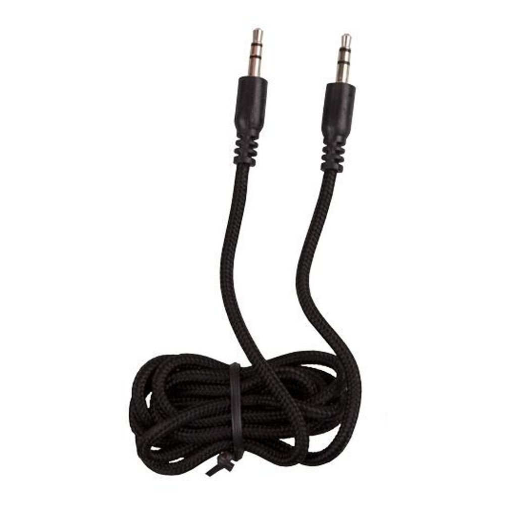 AUX cable 1m 3.5/3.5 Yida в тканевой оплетке black
