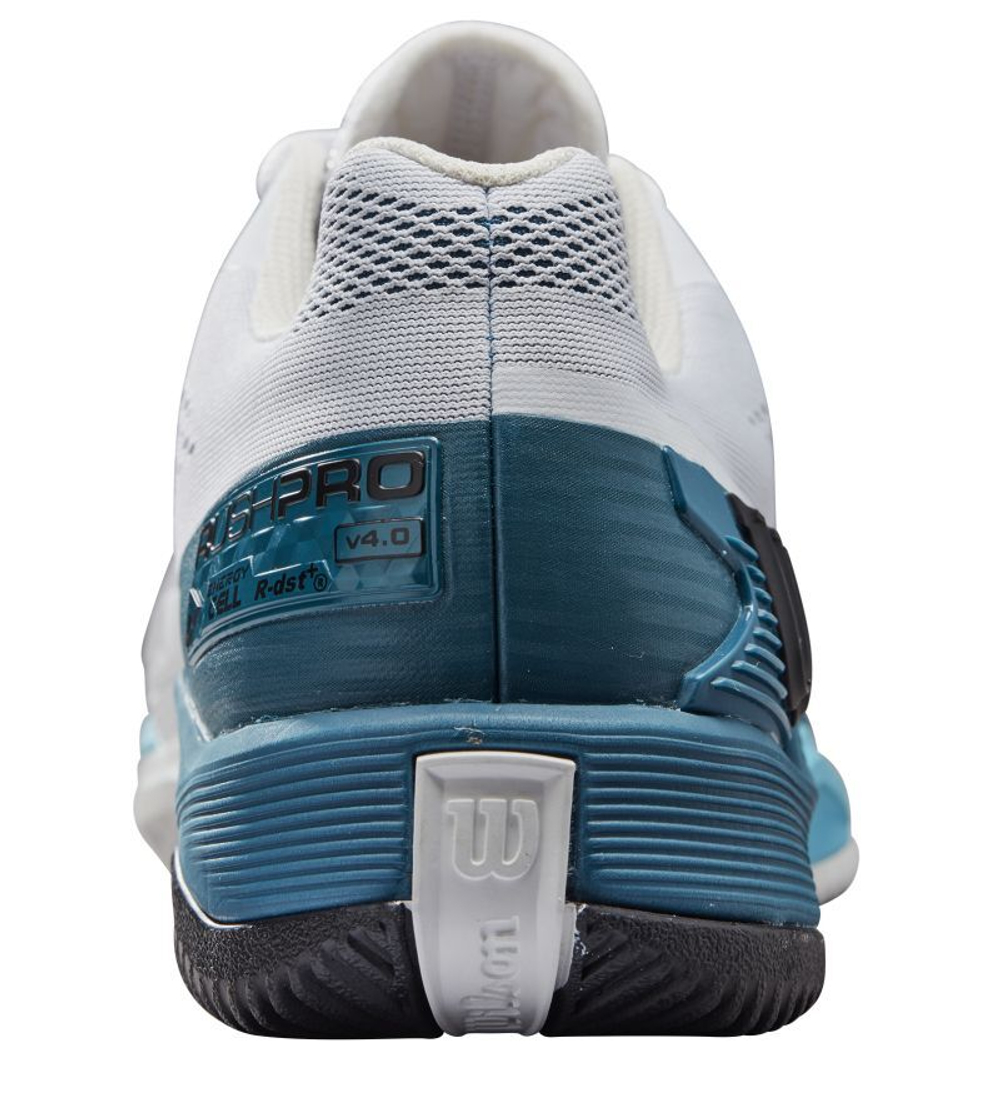 Теннисные кроссовки Wilson Rush Pro 4.0 - white/blue coral/blue atoll