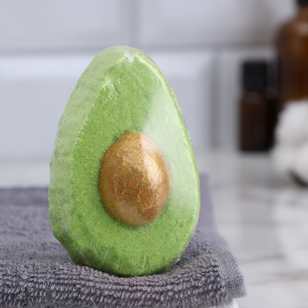 Бомбочка для ванны Авокадо с ароматом мандарина - 90 гр.