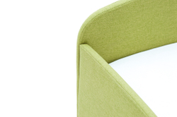 Детская мягкая кровать с ящиком Бельмарко Letmo авокадо рогожка