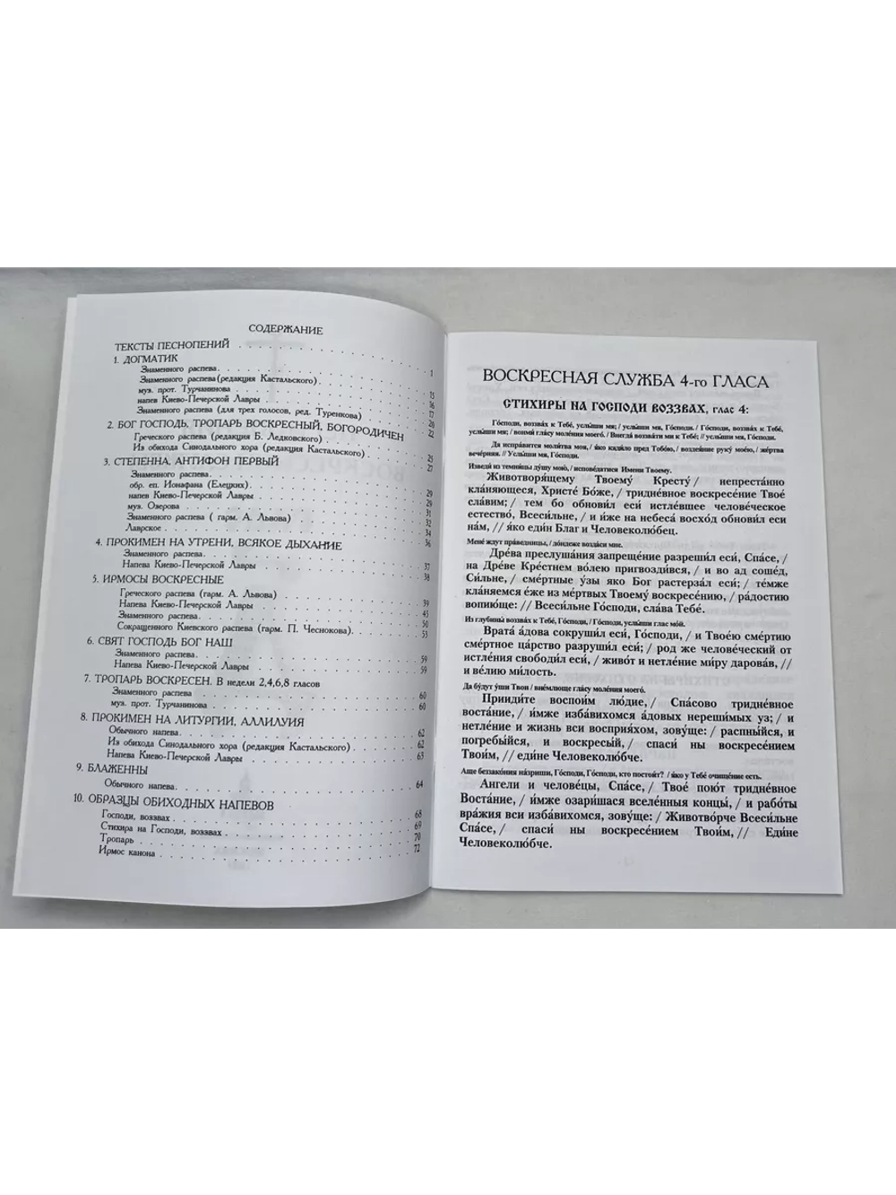 № 007 Глас 4. Песнопения воскресной службы