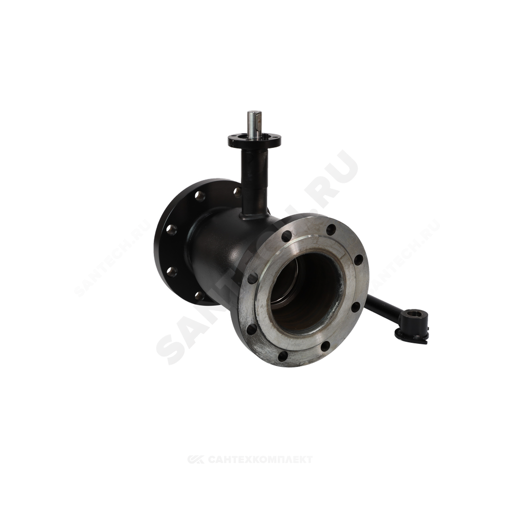 Кран шаровой сталь 09Г2С Ballomax КШТ 61.103 Ду 125 Ру16 фл L=325мм под электропривод с рукояткой ISO F07 BROEN КШТ 61.103.125.А.16